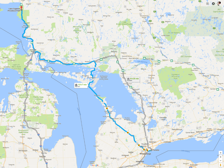 Road Trip Planning – Toronto to Lake Superior Provincial Park?