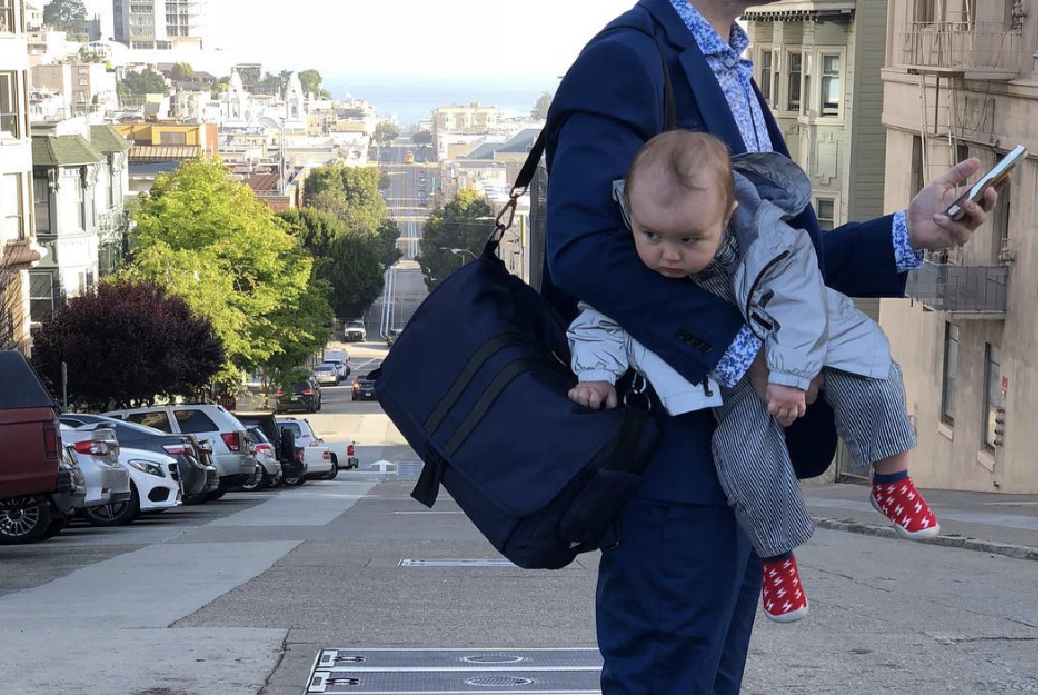 E.C. Knox diaper bag