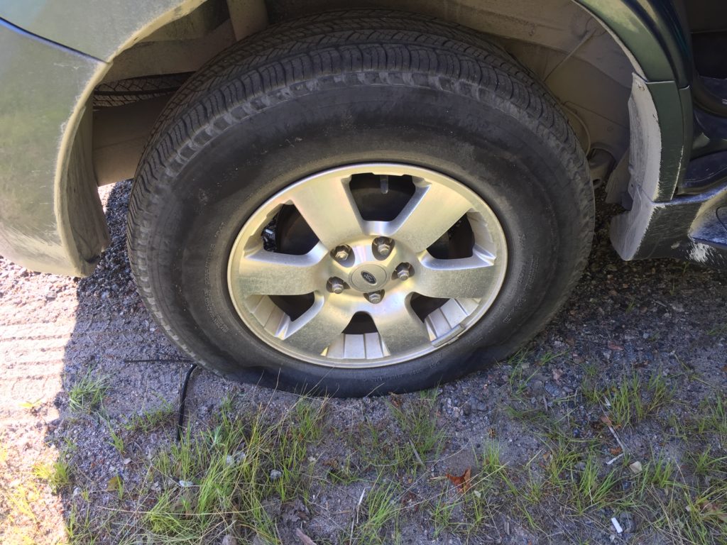 Flat tire ford escape