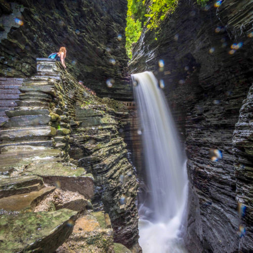 KathrynAnywhere hiking Watkins Glen Gorge Trail