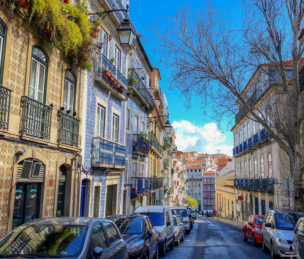 picturesque streets of Lisbon, Portugal. First stop on the best of Western Europe vacation