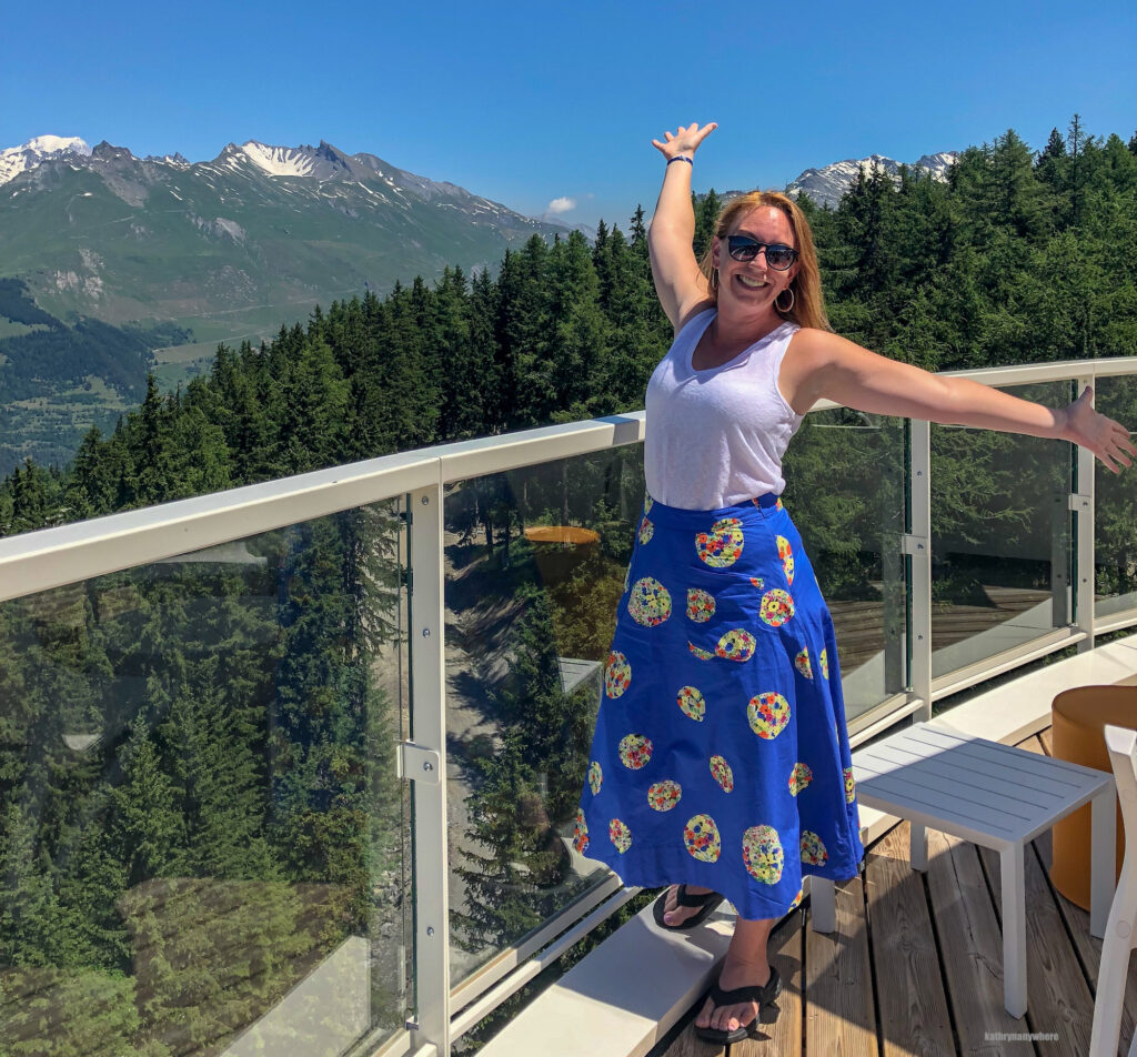 On an adventure self care mission. Admiring the view of Mont Blanc and the French Alps.