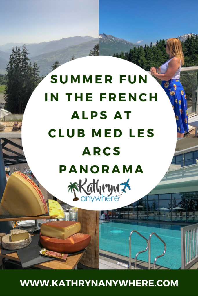 Summer Fun In The French Alps At Club Med Les Arcs Panorama. Amazing adventures in the outdoors to be had in the alpine region from this all inclusive resort. Find me on the hiking and biking trails! #lesarcspanorama #ClubMedArcsPanorama #ClubMed #AmazingYou #allinclusiveresort #FrenchAlps #VanoiseNationalPark #BourgSaintMaurice #familyvacationtime #arc1600