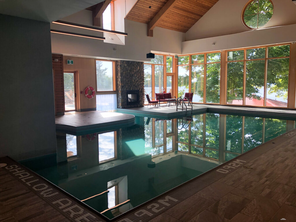 indoor pool at Viamede Resort