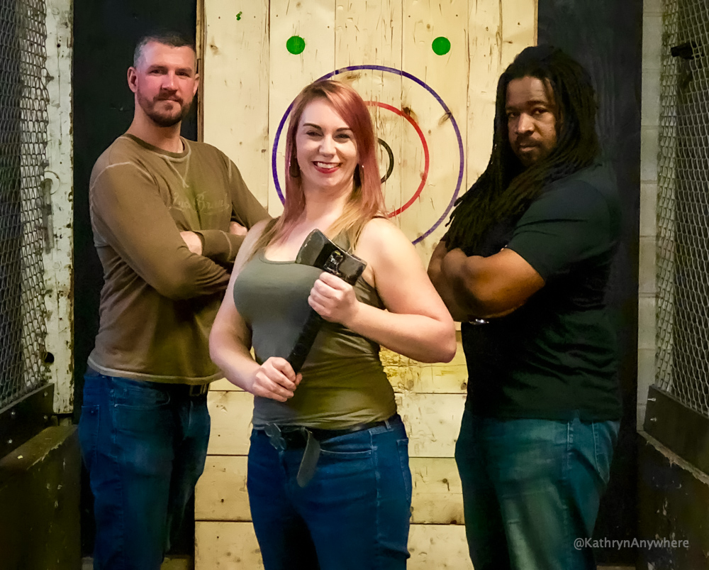 Things to do in Toronto with friends - Axe throwing at BATL Toronto Port Lands