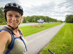 Will bike for beer! selfie stop Biking from Humble Beginnings Brewery in Ingleside to Rurban Brewery in Cornwall Ontario