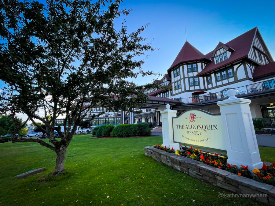 exterior of Algonquin Resort in St. Andrews New Brunswick