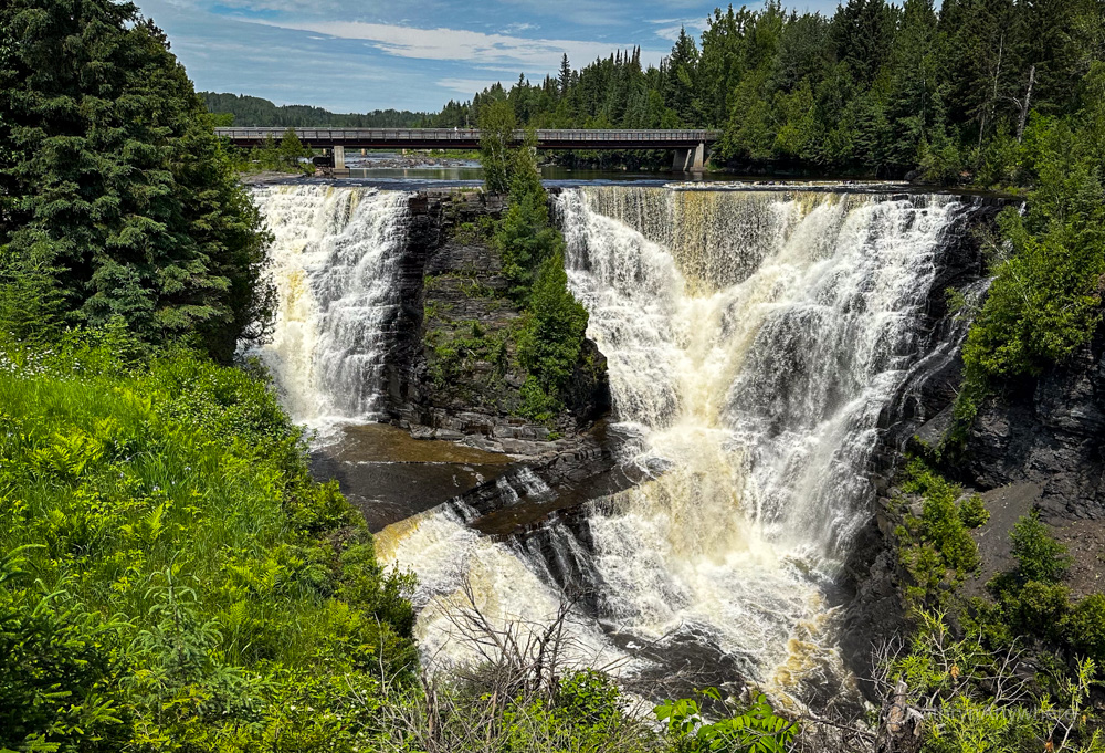 Kakabeka Falls Thunder Bay from west side of the trail