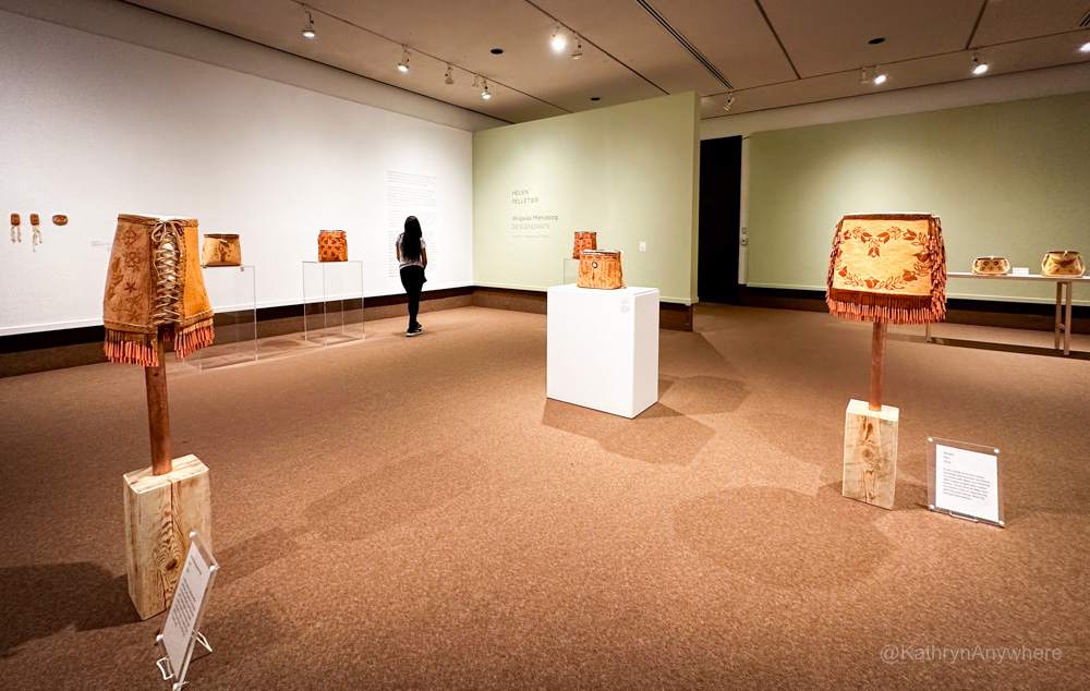 Thunder Bay Art Gallery interior - First Nations exhibits